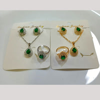 Tarohi Jewels Crystal Stone Combo Set