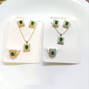 Tarohi Jewels Crystal Stone Chain Pendant Set