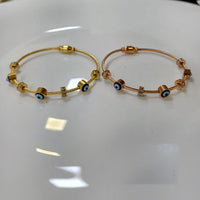 Tarohi Jewels Evil Eye Fancy Openable Bracelet