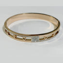 Tarohi Jewels Gold Plated Fancy Openable Bracelet