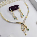 Aamrapali Glamorous Crystal And Austrian Stone Necklace Set