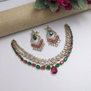Aamrapali Glamorous American Diamond Delicate Necklace Set
