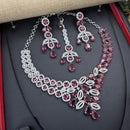 Aamrapali Glamorous American Diamond Delicate Necklace Set