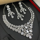 Aamrapali Glamorous American Diamond Delicate Necklace Set