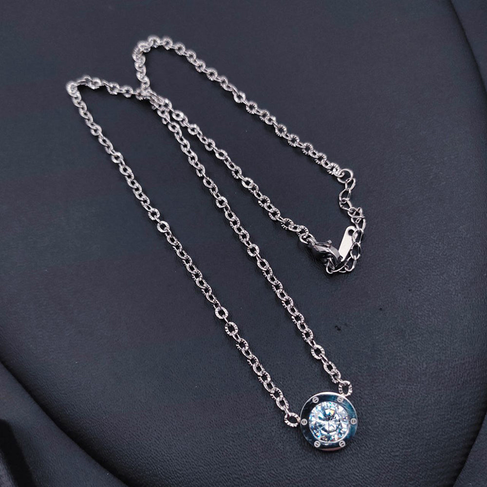 Aamrapali Handcrafted Sparkling Austrian Stone Necklace 