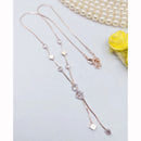 Aamrapali Shimmering Shine American Diamond Delicate Necklace 