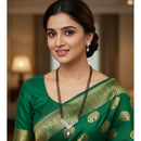 Aamrapali Designer Austrian Stone Black Beaded Mangalsutra