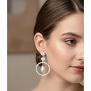 Aamrapali Lightweight Austrian Stone And Pearl Dangler Earrings 