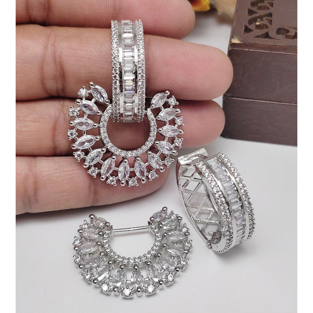 Aamrapali Luxury American Diamond Designer Dangler Earrings