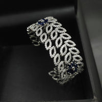 Aamrapali Trendy Leaf Shape Austrian Stone Bracelet