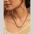 Aamrapali Designer Austrian Stone Black Beaded Mangalsutra