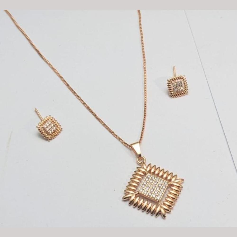 Aamrapali Classic Austrian Stone Chain Pendant Set