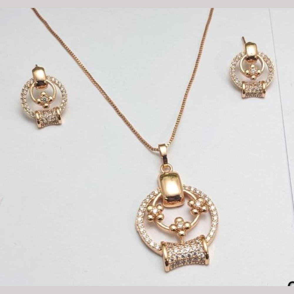Aamrapali Classic Austrian Stone Chain Pendant Set