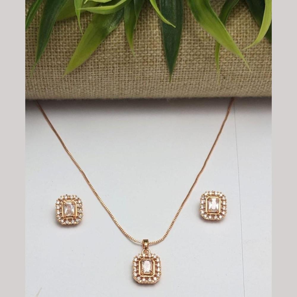 Aamrapali Classic Austrian Stone Chain Pendant Set