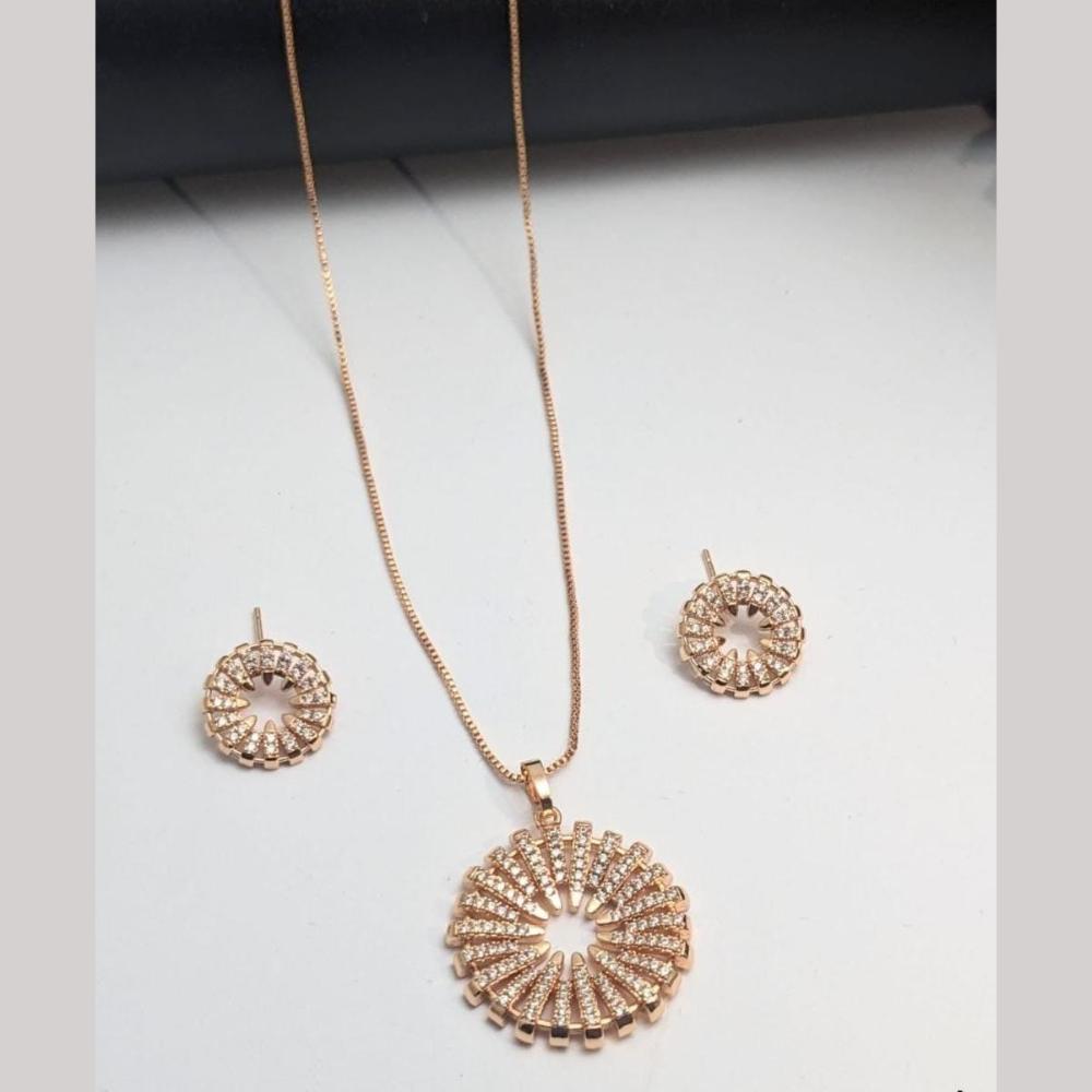 Aamrapali Classic Austrian Stone Chain Pendant Set