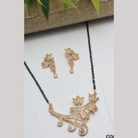 Aamrapali Designer Austrian Stone Black Beaded Mangalsutra