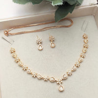 Aamrapali Shimmer Austrian Stone Necklace Set