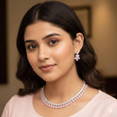 Aamrapali Shimmer Crystal Stone Necklace Set