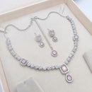 Aamrapali Sparkling American Daimond Neckalce Set