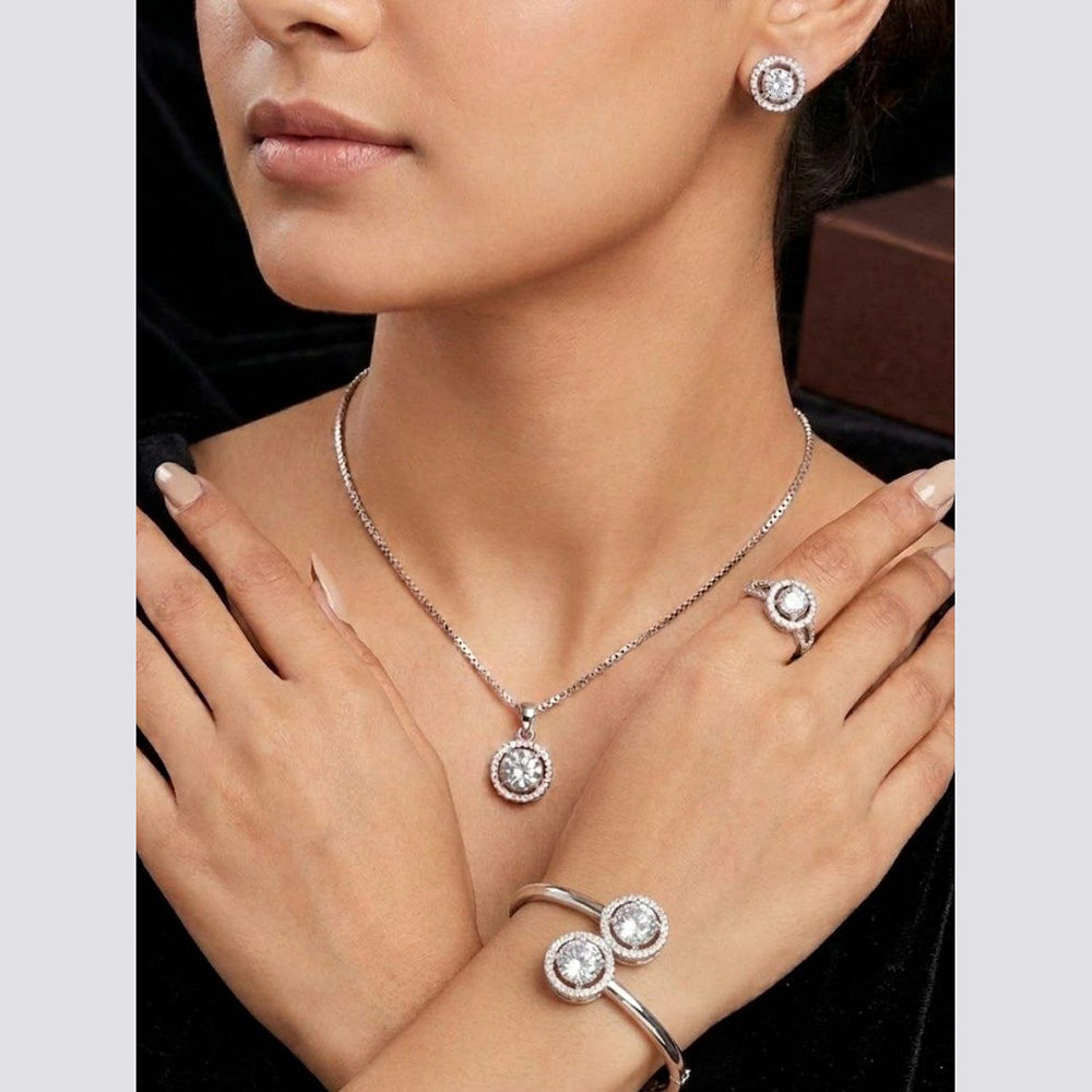 Aamrapali Dazzling American Diamond Combo Set