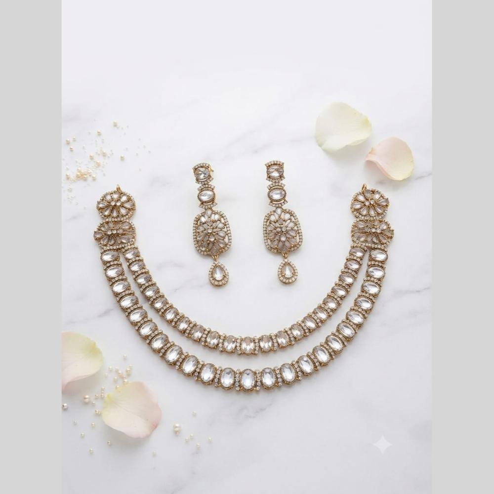 Aamrapali Sparkling American Daimond Neckalce Set