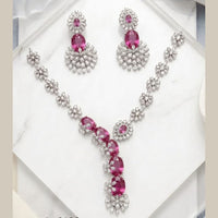 Aamrapali Sparkling American Daimond Neckalce Set