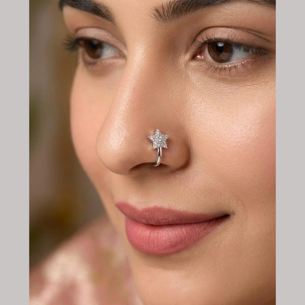 Aamrapali Stylish Austrian Stone Designer Nose Pin