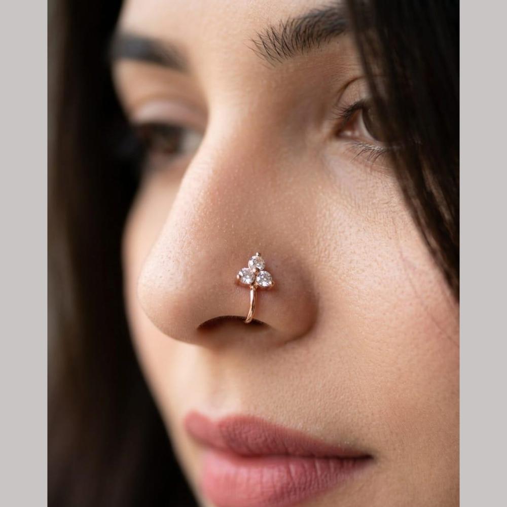 Aamrapali Stylish Austrian Stone Designer Nose Pin