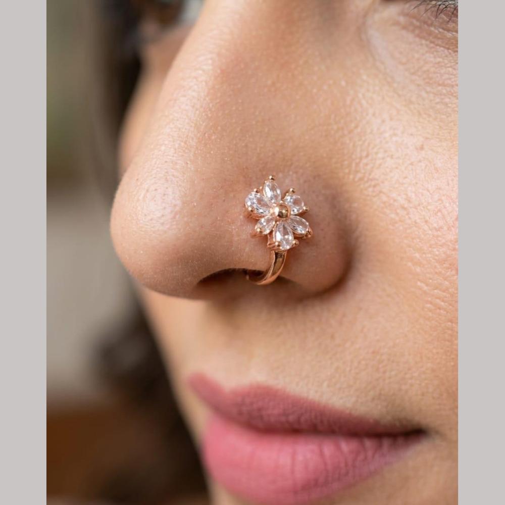 Aamrapali Stylish Austrian Stone Designer Nose Pin
