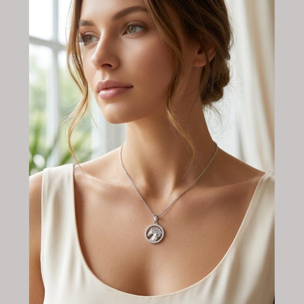 Aamrapali Twilight Shine Austrian Stone Chain Pendent