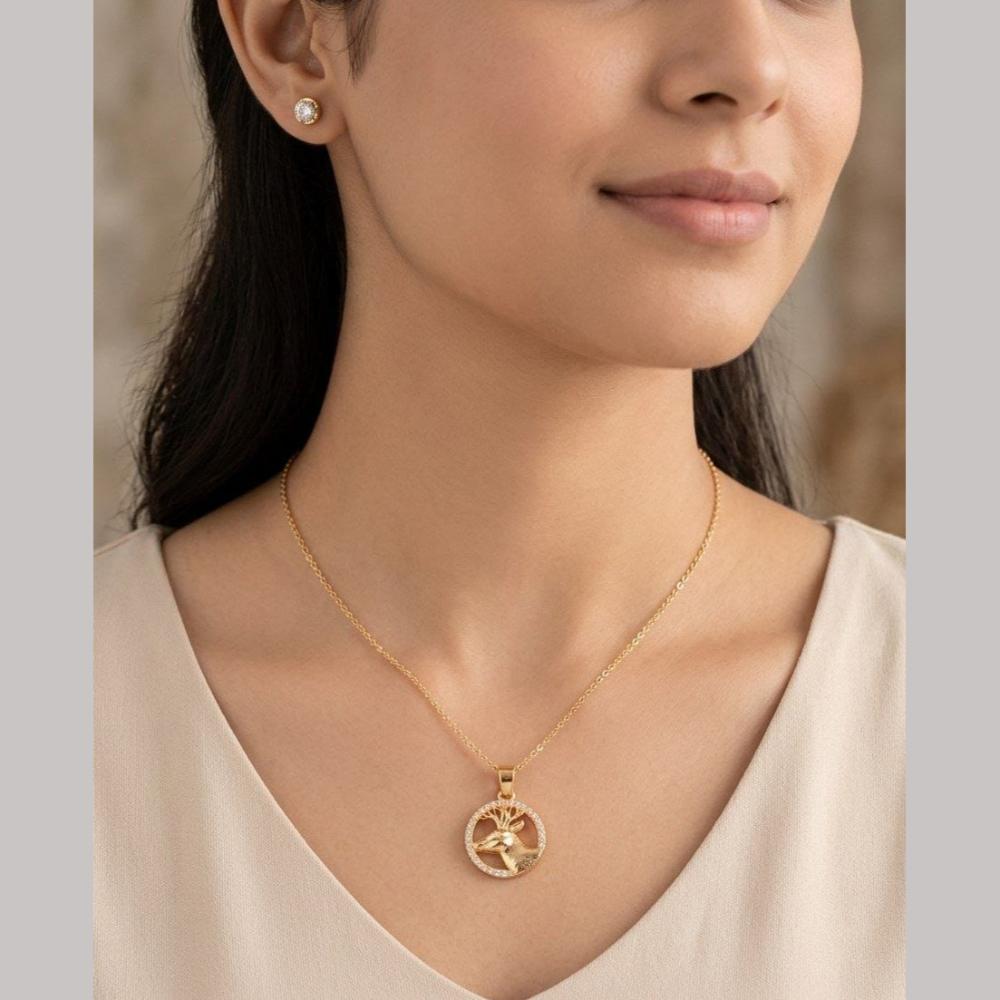 Aamrapali Twilight Shine Austrian Stone Chain Pendent