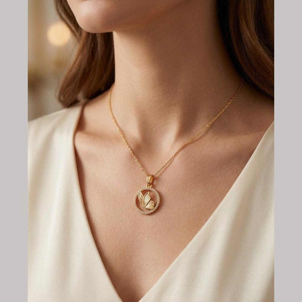 Aamrapali Twilight Shine Austrian Stone Chain Pendent