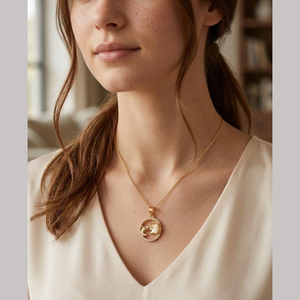 Aamrapali Twilight Shine Austrian Stone Chain Pendent