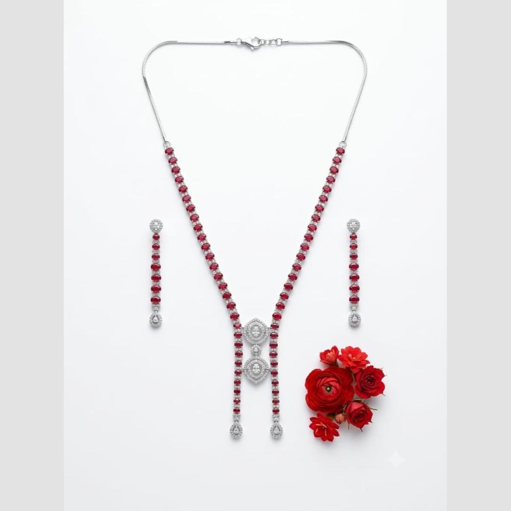 Aamrapali Elegant American Daimond Necklace Set
