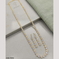Aamrapali Delicate Austrian Stone Long Necklace Set