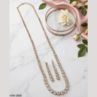 Aamrapali Delicate Austrian Stone Long Necklace Set