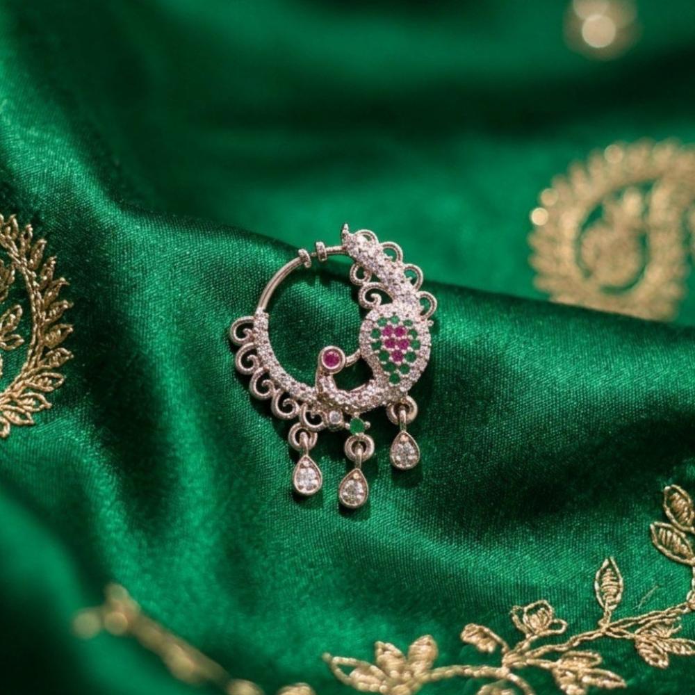 Aamrapali Glamorous Austrian Stone Designer Nose Ring 
