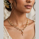 Aamrapali  Modern Minimalist Austrian Stone Designer Necklace Set