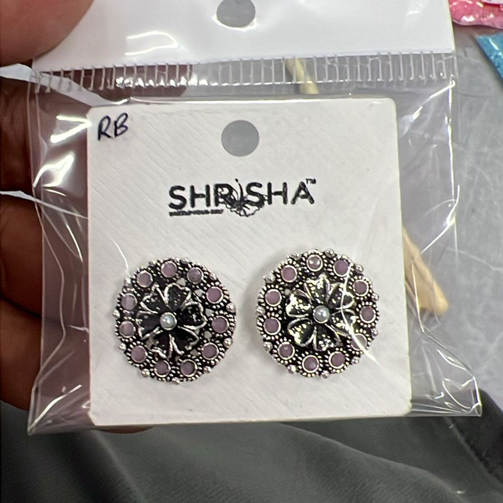 Shrisha Oxidised Plated Stud Earrings