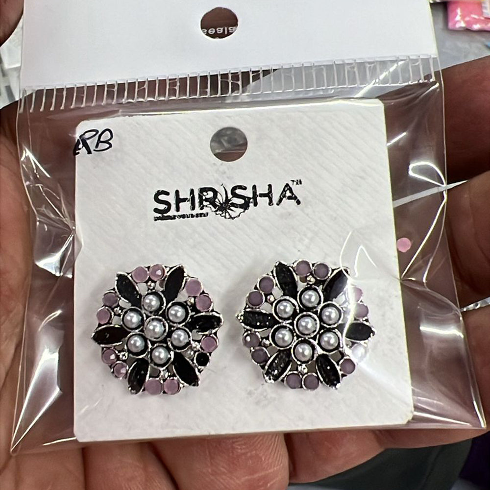 Shrisha Oxidised Plated Stud Earrings