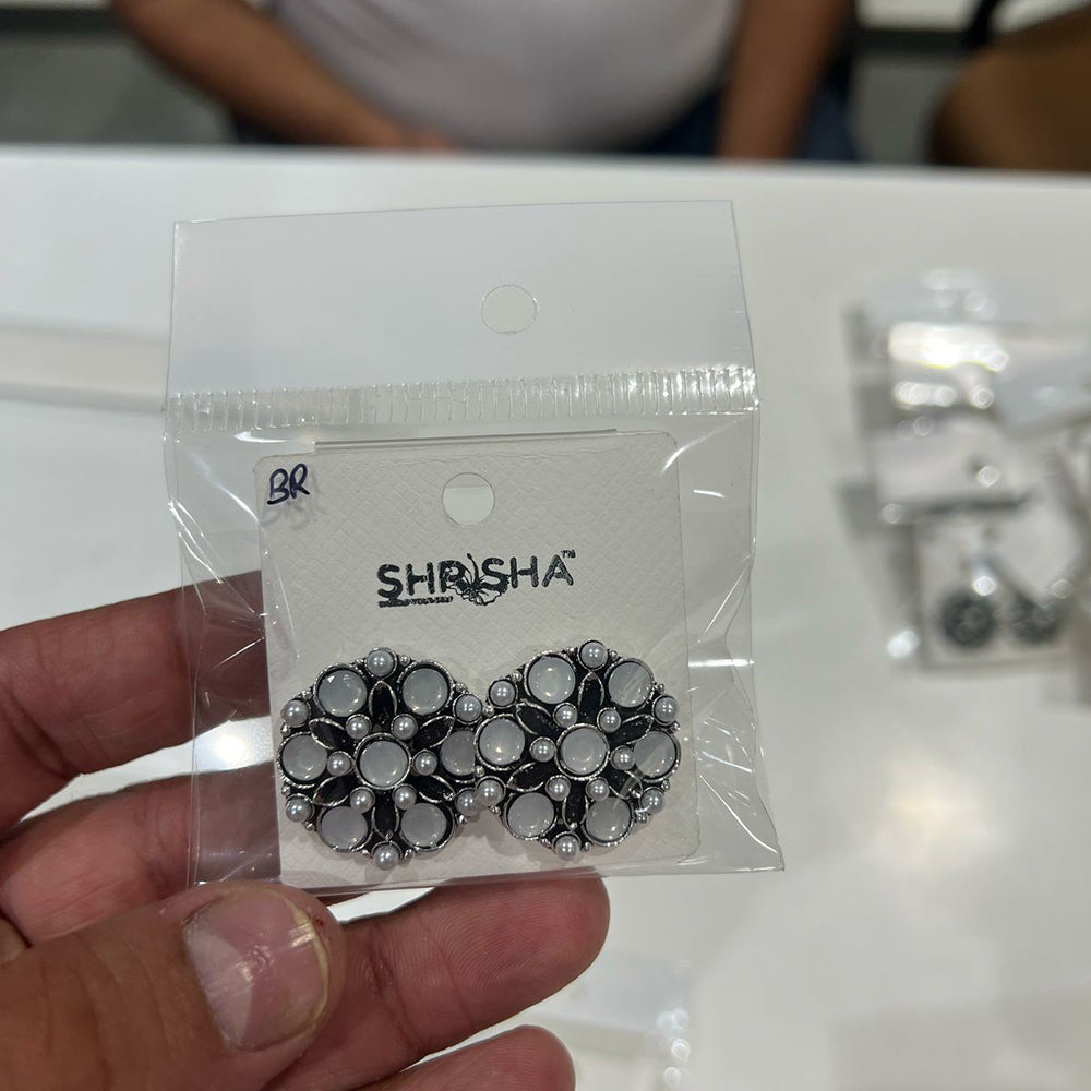 Shrisha Oxidised Plated Stud Earrings