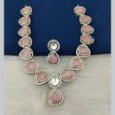 Marudhar Creations Gold Plated Crystal Stone Necklace Set