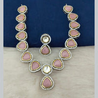 Marudhar Creations Gold Plated Crystal Stone Necklace Set