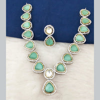 Marudhar Creations Gold Plated Crystal Stone Necklace Set