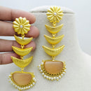 Marudhar Creations Ethereal Tiered Crescent Earrings