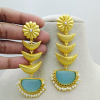 Marudhar Creations Ethereal Tiered Crescent Earrings