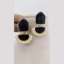 Marudhar Creations Luxe Crescent Pearl Earrings