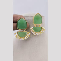 Marudhar Creations Luxe Crescent Pearl Earrings