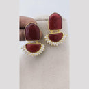 Marudhar Creations Luxe Crescent Pearl Earrings