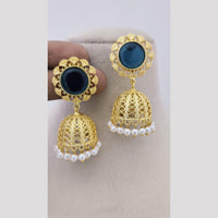 Marudhar Creations Ethereal Lattice Pearl Jhumkas